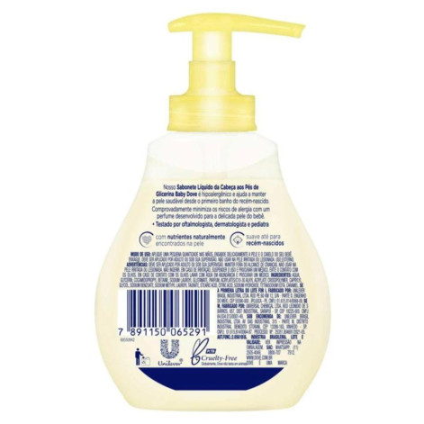 Sabonete Líquido Dove Baby Hidratação Glicerinada 200ml