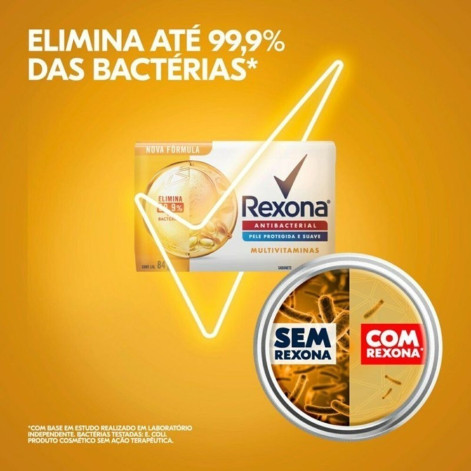 Sabonete em Barra Rexona Antibacterial Multivitaminas 84g