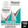Desodorante Antitranspirante Aerosol Rexona Clinical Refresh Feminino 96h 150ml