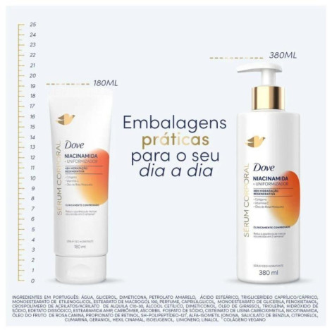Sérum Hidratante Corporal Dove Niacinamida + Uniformizador 180ml