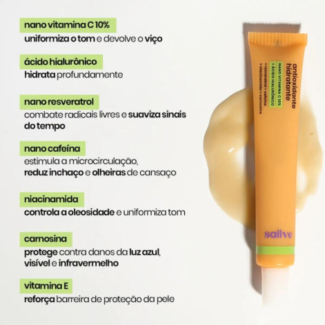 Hidratante Facial Sallve Antioxidante 35g