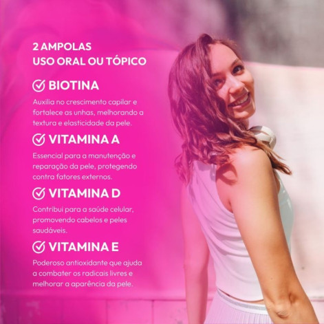 Adeforte Turbo Solução Oral 1 Ampola + 1 Ampola de Biotina 3ml