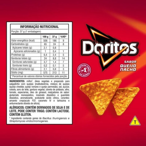 Salgadinhos Doritos Queijo Nacho 75g