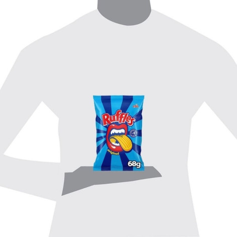Batata Frita Ondulada Original Elma Chips Ruffles 68g