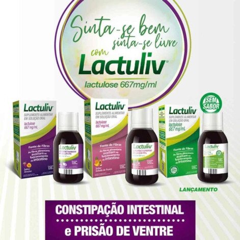 Lactuliv Solução Oral Sabor Ameixa 120ml