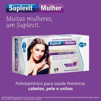 Polivitamínico Suplevit Mulher 60 cápsulas Ems