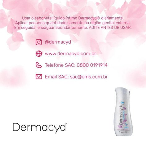 Sabonete Líquido Íntimo Dermacyd Delicata Jasmim 200ml