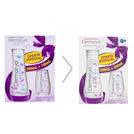 Kit Dermacyd Sabonete Liquido Intimo Delicata 200Ml+100Ml