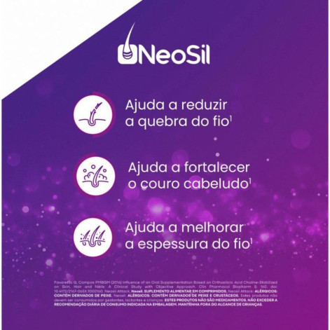 Polivitamínico Neosil Attack Cabelo, Pele E Unha 100mg Com 90 comprimidos
