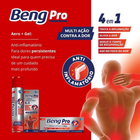 Analgésico e Anti-Inflamatório BengPro Aerossol 60g