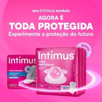 Absorvente Intimus Toda Protegida Cobertura Suave Com Abas com 32 unidades