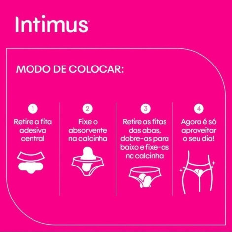 Absorvente Intimus Toda Protegida Cobertura Suave Com Abas com 32 unidades