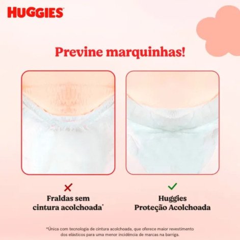 Fralda Huggies Pants Roupinha Proteção Acolchoada Tamanho M Pacote Jumbo 22 Unidades Descartáveis
