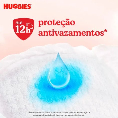 Fralda Huggies Pants Roupinha Proteção Acolchoada Tamanho M Pacote Jumbo 22 Unidades Descartáveis