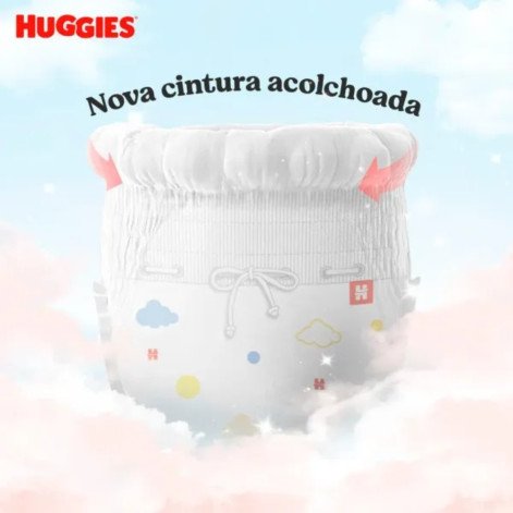 Fralda Huggies Pants Roupinha Proteção Acolchoada Tamanho G Pacote Jumbo 18 Unidades Descartáveis