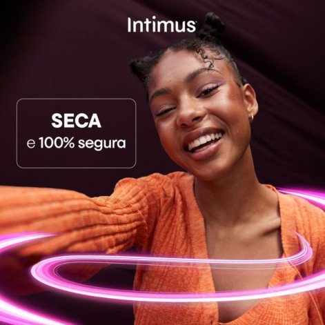 Absorvente Intimus Noturno Toda Protegida Cobertura Suave Com Abas 30 unidades