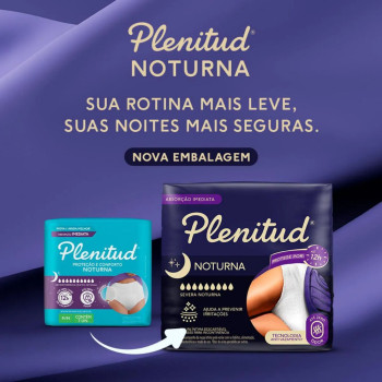  Roupa Íntima Descartável Noturna Plenitud G/XG 24 unidades