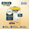 Fralda Geriátrica Descartável Bigfral Derma Plus Incontinência Urinária Severa XG 7 Unidades