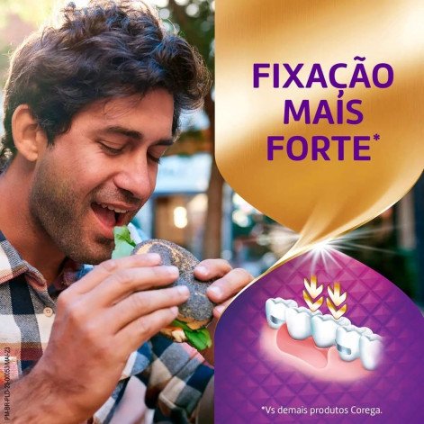 Creme Fixador de Dentadura Ultra Corega Max Fixação + Bloqueio Sem Sabor 70g
