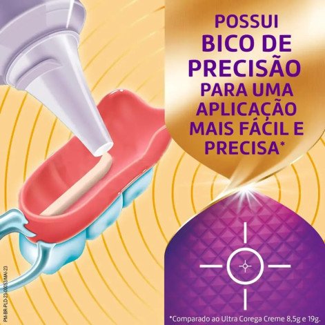 Creme Fixador de Dentadura Ultra Corega Max Fixação + Bloqueio Sem Sabor 70g