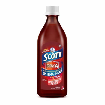 Emulsão Scott Morango 400ml Glaxosmithkline Ot1 Frasco