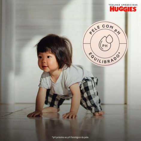 Kit Lenço Umedecido Huggies Disney Baby Hidratação e Nutrição Hipoalergênico Sem Álcool 48 unidades 4 pacotes