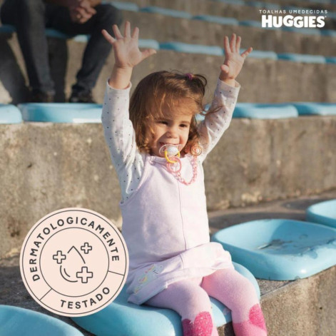 Kit Lenço Umedecido Huggies Disney Baby Hidratação e Nutrição Hipoalergênico Sem Álcool 48 unidades 4 pacotes