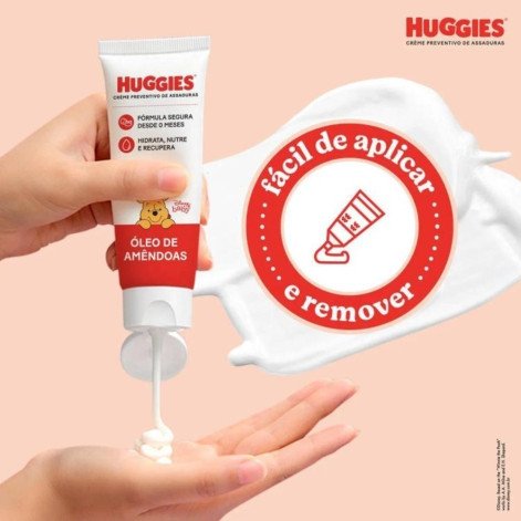 Creme Preventivo de Assaduras Huggies Supreme Care Óleo de Amêndoas 80g