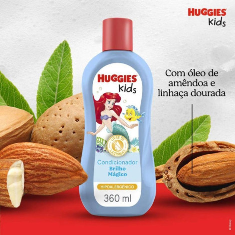 Condicionador Infantil Huggies Kids Hidratante e Brilho Mágico 360ml
