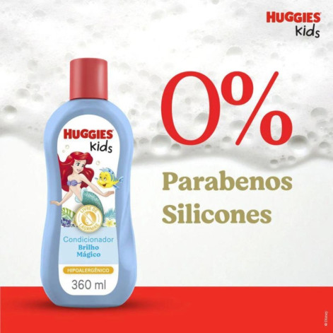 Condicionador Infantil Huggies Kids Hidratante e Brilho Mágico 360ml