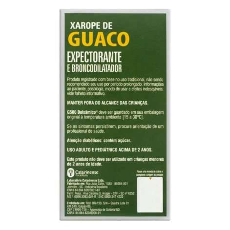 Guaco G500 Balsâmico 0,0117ml/ml Xarope Frasco 150ml