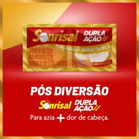 Sonrisal Laranja Com 2 Comprimidos Efervescentes