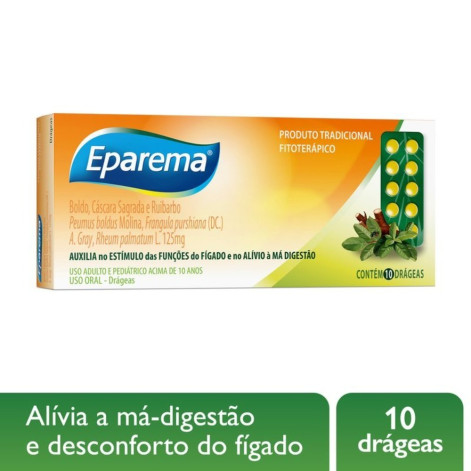 Eparema Com 10 Drageas 125mg