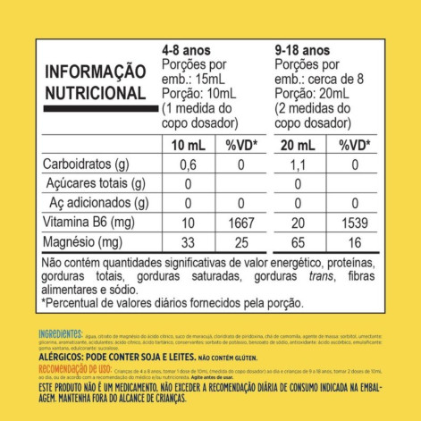 Calmante Fitoterápico Maracugina Kids Sabor Maracujá e Camomila Solução Oral 150ml