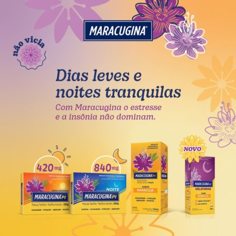 Suplemento Alimentar Maracugina Me Melatonina Sabor Maracujá Solução Gotas 30ml