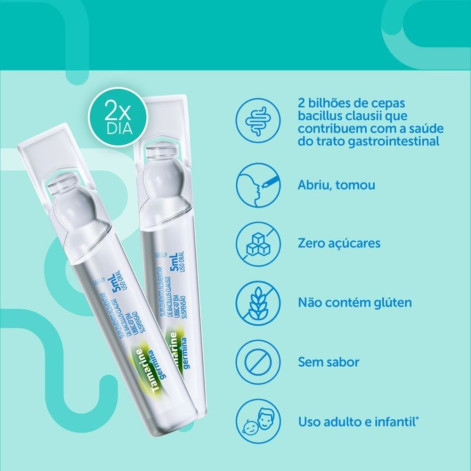 Probiótico Tamarine Germina 2Bi Com 10 Frascos de 5ml cada