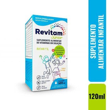 Polivitamínico Revitam Júnior Biolab Infantil 120ml + Dosador