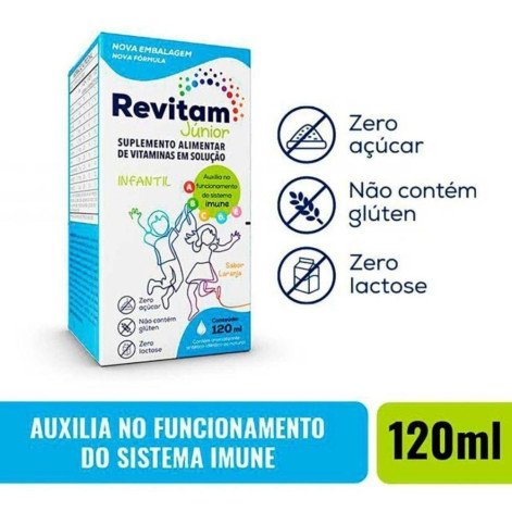 Polivitamínico Revitam Júnior Biolab Infantil 120ml + Dosador