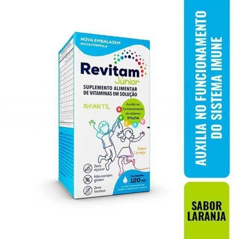 Polivitamínico Revitam Júnior Biolab Infantil 120ml + Dosador