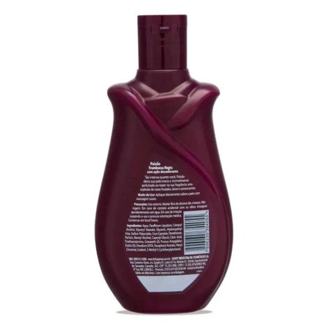 Loção Hidratante Corporal Paixão Framboesa Negra Ação Desodorante 200ml