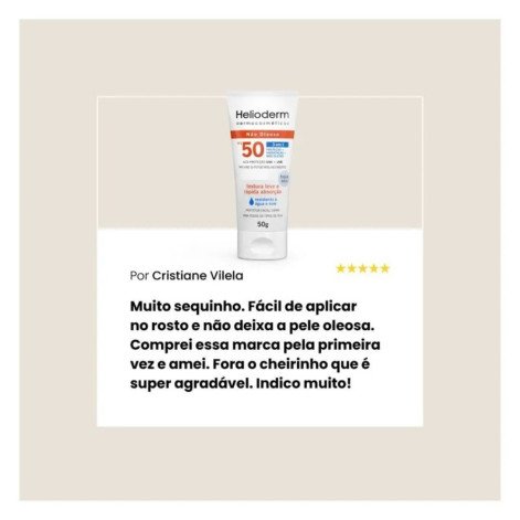 Protetor Solar Facial Helioderm 3 em 1 Fps50 50g