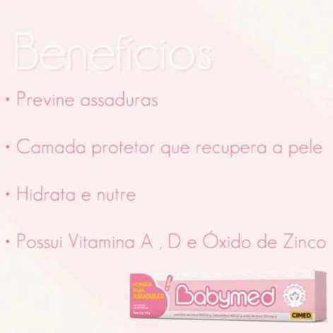 Pomada para Assaduras Babymed Menina 45g