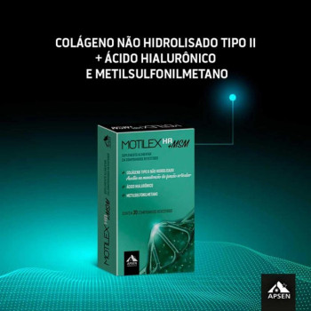 Suplemento Alimentar Motilex HA + MSM 30 Comprimidos