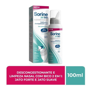Sorine Jet Duo Aché Jato Continuo Descongestionante Nasal Spray 100ml