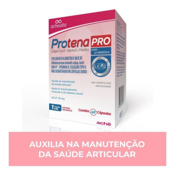 Suplemento Alimentar Protena Pro Colágeno Tipo Ii + Vitamina D + Probiótico 60 Cápsulas
