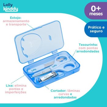 Lolly Kit Manicure Infantil Special Azul