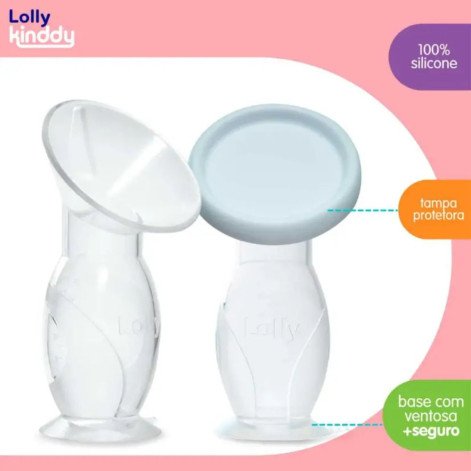 Coletor de Leite Materno Lolly Silicone com 1 unidade