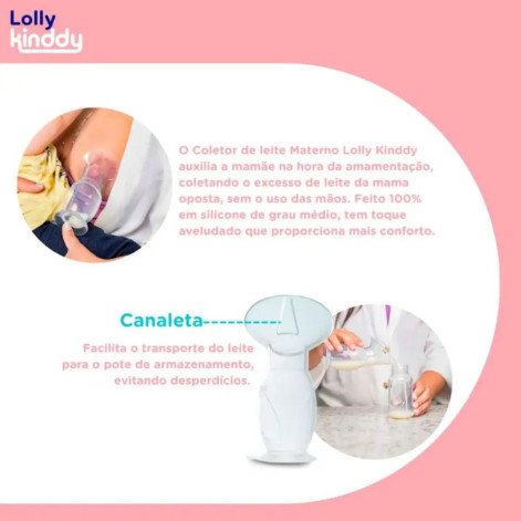 Coletor de Leite Materno Lolly Silicone com 1 unidade