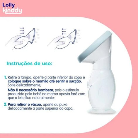 Coletor de Leite Materno Lolly Silicone com 1 unidade