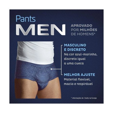 Roupa Íntima Descartável Tena Pants Men P/M 16 unidades
